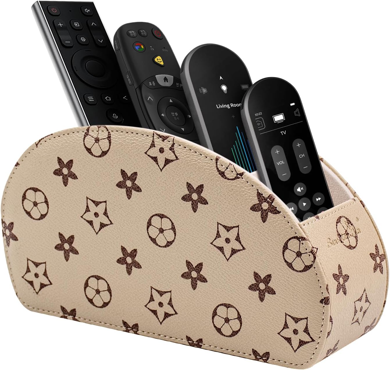 Remote Holder for Table Desk Organizer Box with 5 Compartments for Office Desktop Storage Home Accessories